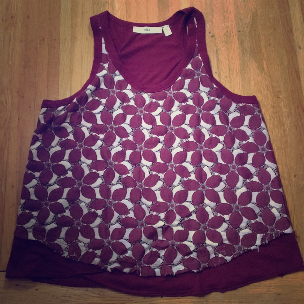 Anthropology Wilt Tank Top